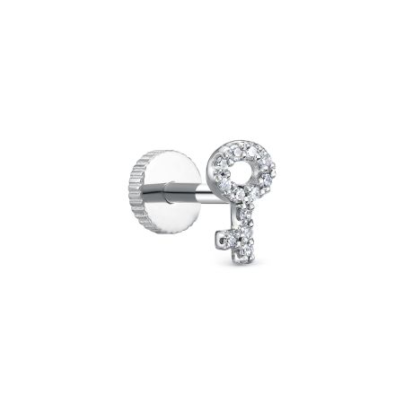Пирсинг с 12 бриллиантами 0.036 карат из белого золота 142940