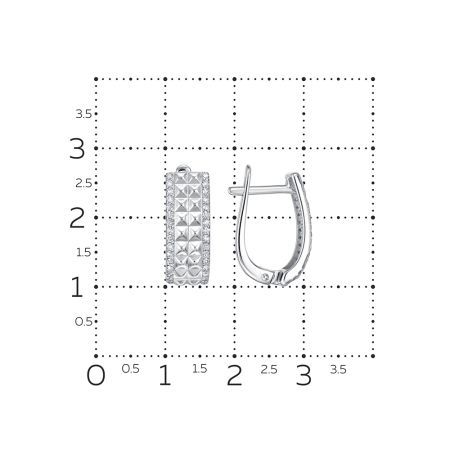 Серьги с 64 бриллиантами 0.32 карат из белого золота 138899