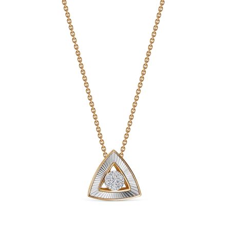 Колье с 7 бриллиантами из красного золота 139139