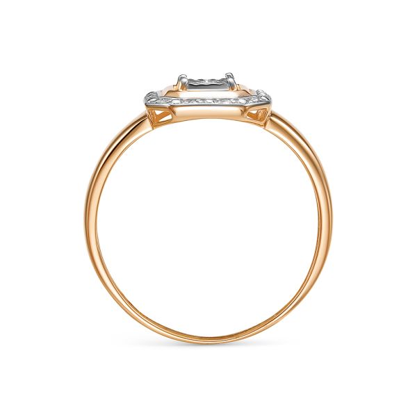 Кольцо с 13 бриллиантами из красного золота 144473