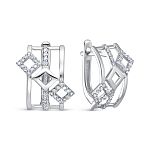 Серьги с 68 бриллиантами 0.34 карат из белого золота 137883