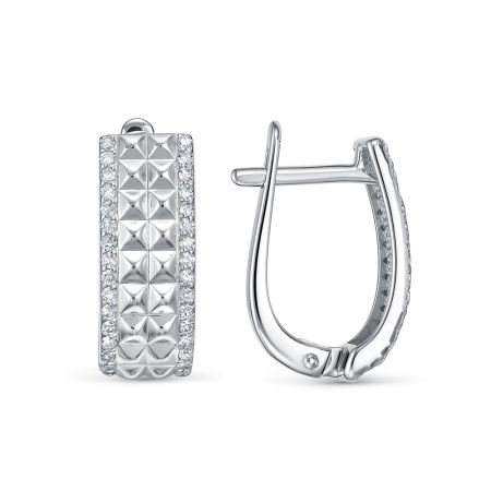 Серьги с 64 бриллиантами 0.32 карат из белого золота 138899