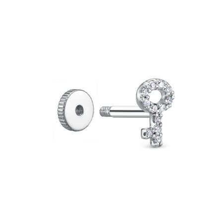 Пирсинг с 12 бриллиантами 0.036 карат из белого золота 142940