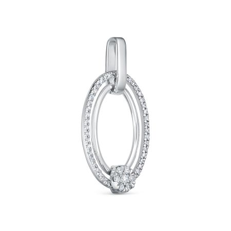 Подвеска с 52 бриллиантами из белого золота 140847