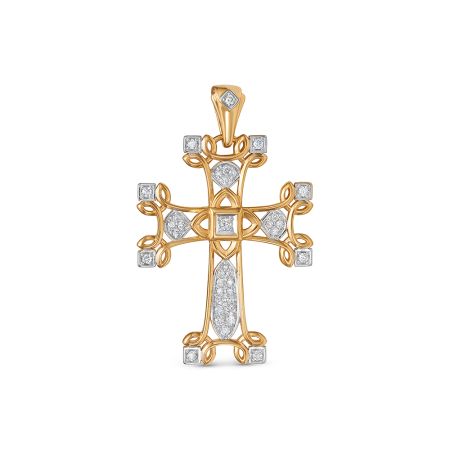 Подвеска с 36 бриллиантами из красного золота 142921