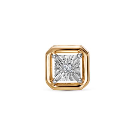 Подвеска с бриллиантом 0.015 карат из красного золота 143703