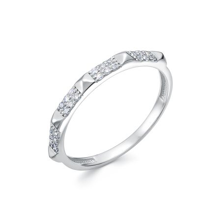 Кольцо с 24 бриллиантами 0.12 карат из белого золота 138673