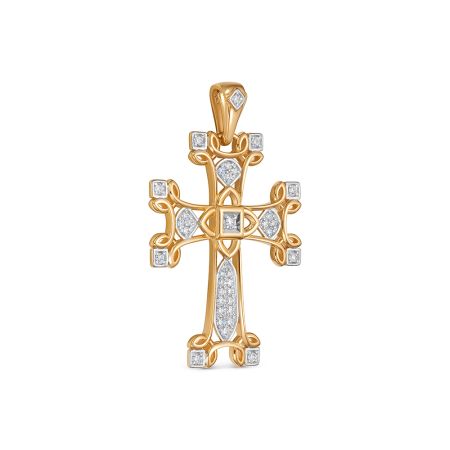 Подвеска с 36 бриллиантами из красного золота 142921