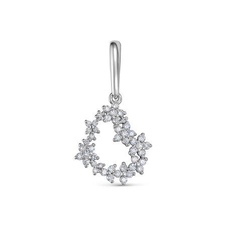 Подвеска с 46 бриллиантами из белого золота 138910