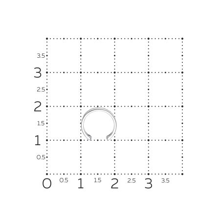 Пирсинг с 14 бриллиантами 0.042 карат из белого золота 131604