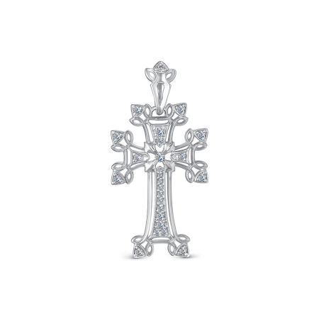Подвеска с 24 бриллиантами из белого золота 142914