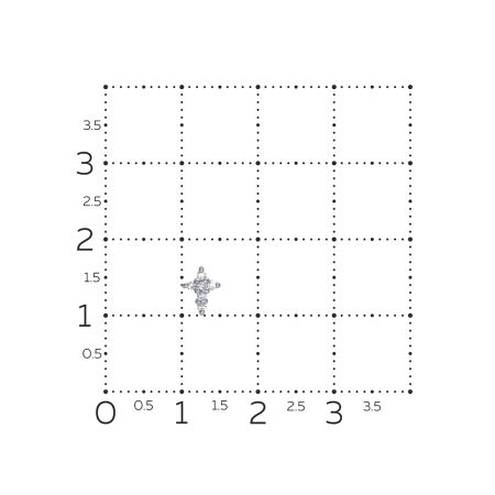 Пирсинг с 6 бриллиантами 0.042 карат из белого золота 146461