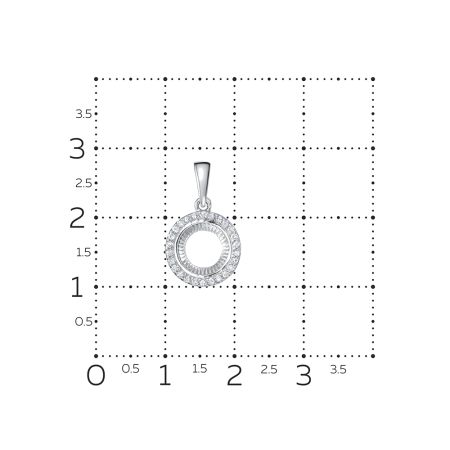Подвеска с 26 бриллиантами 0.13 карат из белого золота 132592