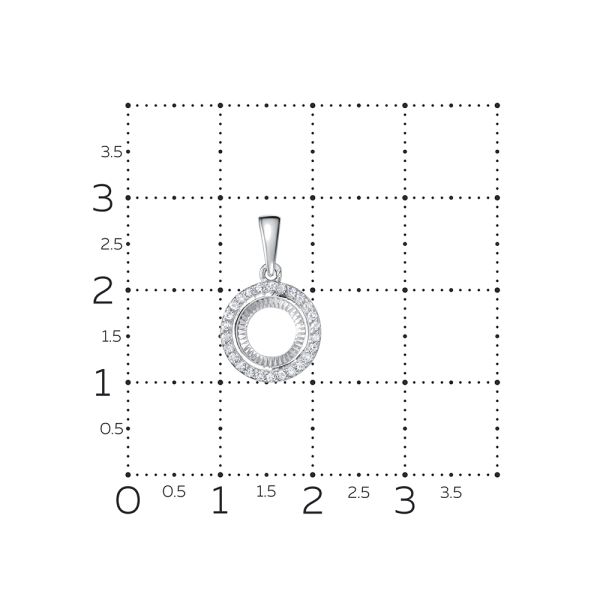 Подвеска с 26 бриллиантами 0.13 карат из белого золота 132592