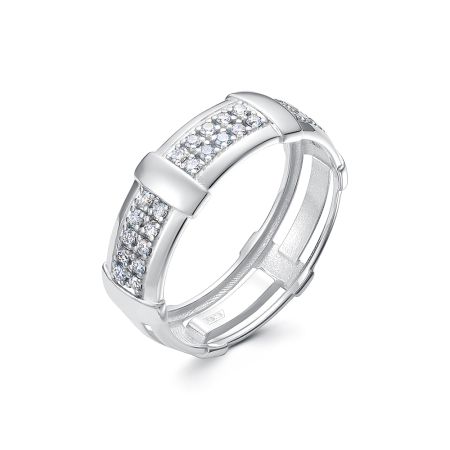 Кольцо с 30 бриллиантами 0.21 карат из белого золота 141152