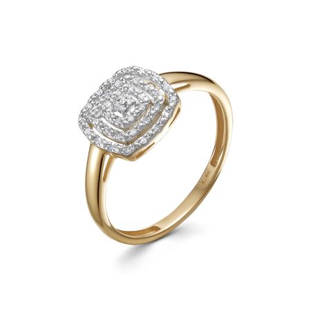 Кольцо с 40 бриллиантами 0.12 карат из красного золота 143091