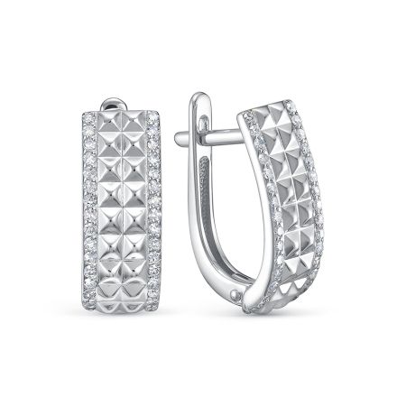 Серьги с 64 бриллиантами 0.32 карат из белого золота 138899