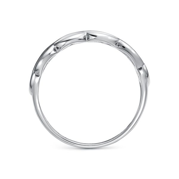 Кольцо с 13 бриллиантами 0.091 карат из белого золота 141975