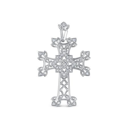 Подвеска с 38 бриллиантами из белого золота 142919