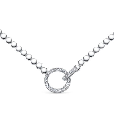 Колье с 32 бриллиантами 0.224 карат из белого золота 139158