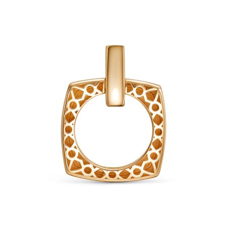 Подвеска с 14 бриллиантами 0.07 карат из красного золота 140833