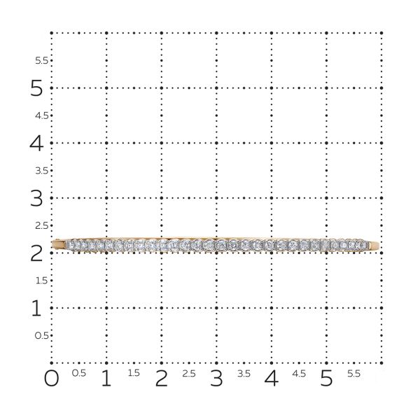 Браслет с 34 бриллиантами 0.816 карат из красного золота 142957