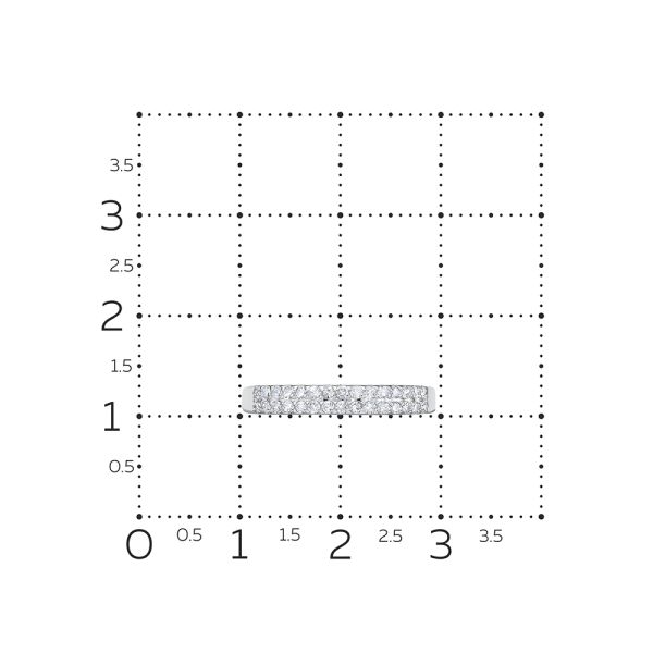 Кольцо с 30 бриллиантами 0.21 карат из белого золота 117563