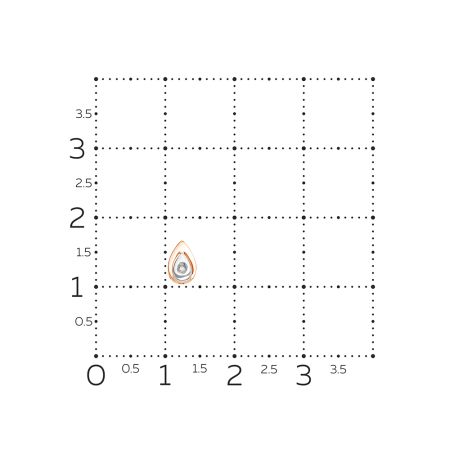 Подвеска с бриллиантом 0.003 карат из красного золота 88341