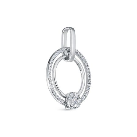 Подвеска с 52 бриллиантами из белого золота 140845