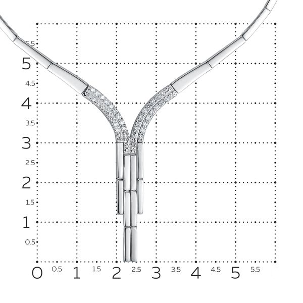 Колье с 42 бриллиантами 0.294 карат из белого золота 126668