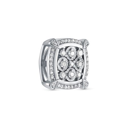 Подвеска с 41 бриллиантом из белого золота 136422 Подвеска с 41 бриллиантом из белого золота 136422