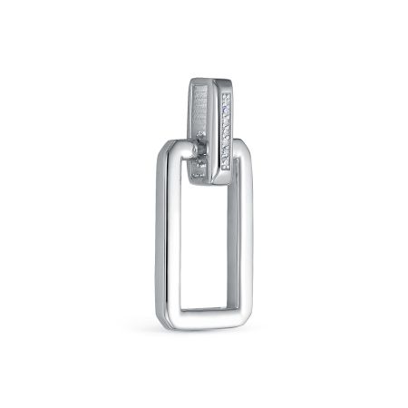 Подвеска с 7 бриллиантами 0.028 карат из белого золота 140837