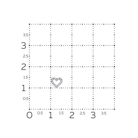 Пирсинг с 14 бриллиантами 0.042 карат из белого золота 144939