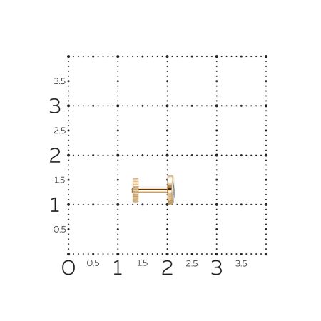 Пирсинг с 7 бриллиантами 0.035 карат из красного золота 131600