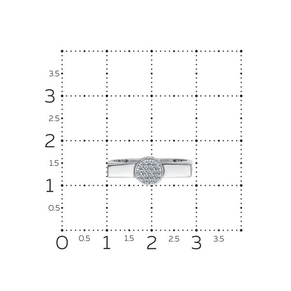 Кольцо с 38 бриллиантами из белого золота 141735