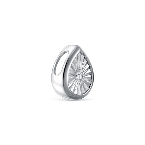 Подвеска с бриллиантом 0.024 карат из белого золота 143700