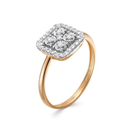 Кольцо с 29 бриллиантами из красного золота 131366