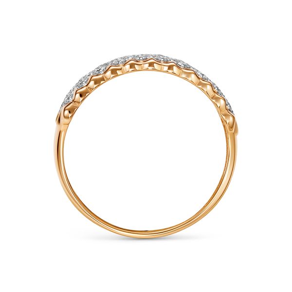 Кольцо с 31 бриллиантом 0.217 карат из красного золота 141104 Кольцо с 31 бриллиантом 0.217 карат из красного золота 141104