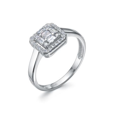 Кольцо с  из белого золота 138497 Кольцо с  из белого золота 138497