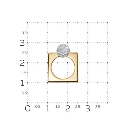 Подвеска с 38 бриллиантами из красного золота 140830