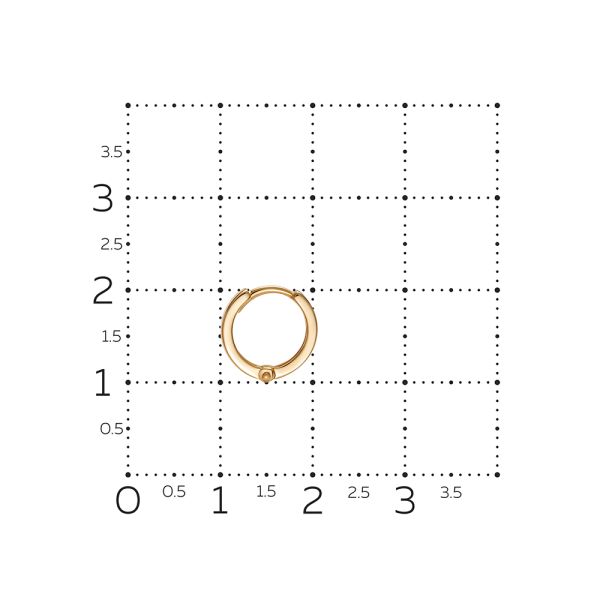 Пирсинг с 10 бриллиантами 0.05 карат из красного золота 146414