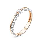 Помолвочное кольцо с бриллиантом 0.055 карат из красного золота 54370_15