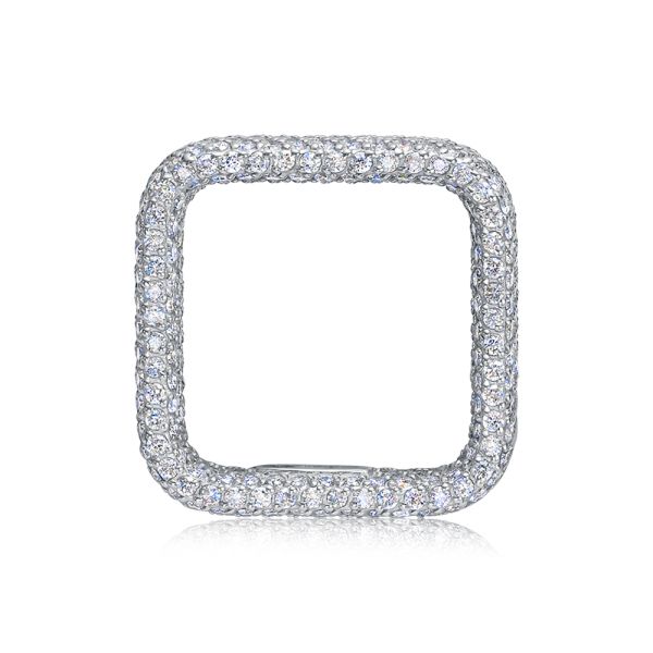Кольцо с 472 бриллиантами из белого золота 125737