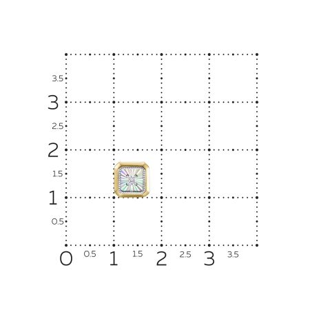 Подвеска с бриллиантом 0.032 карат из лимонного золота 148292