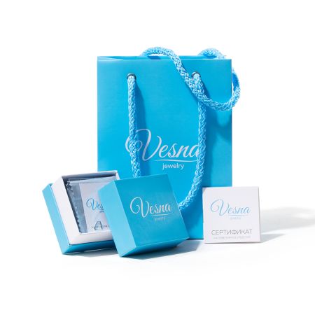 Серьги-пусеты с бриллиантами 0.062 карат из красного золота 85953