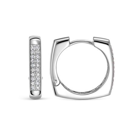 Серьги с 40 бриллиантами 0.2 карат из белого золота 142800