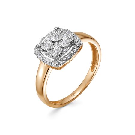 Кольцо с 23 бриллиантами из красного золота 144377