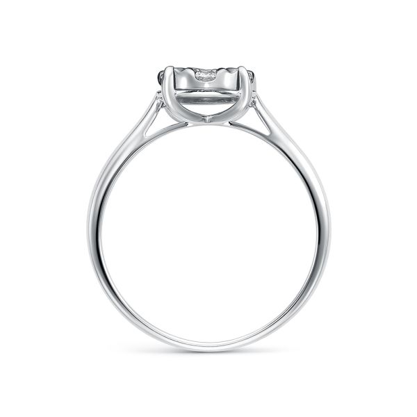 Кольцо с 7 бриллиантами из белого золота 141895