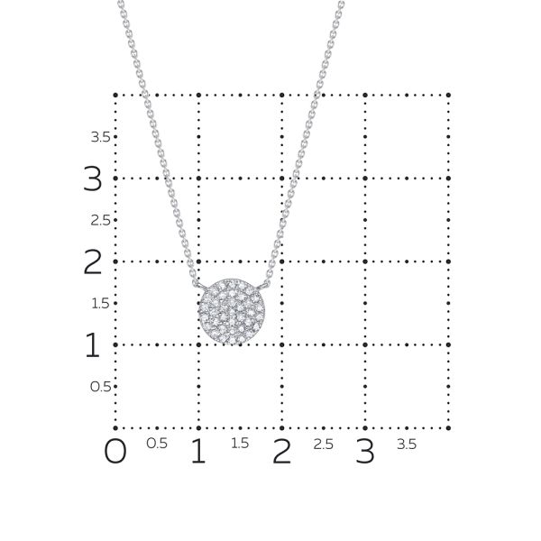 Колье с 37 бриллиантами 0.185 карат из белого золота 132680