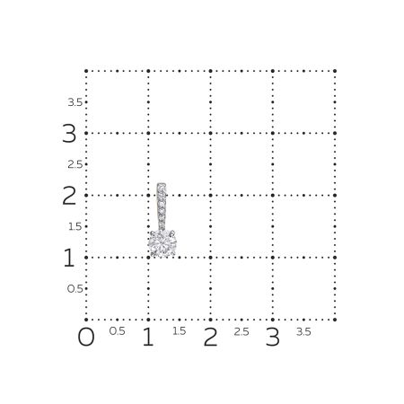 Подвеска с 7 бриллиантами из лимонного золота 144654